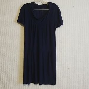 Navy Bananna Republic poly dress